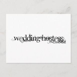 Wedding Hostess Postcard
