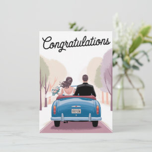 Wedding Husband Wife Congratulations Marriage Gift Card