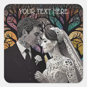 Wedding ideas and Gifts Square Sticker