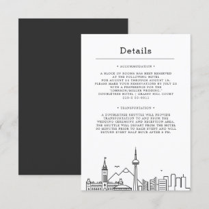 Wedding in Canada   Guest Details Invitation