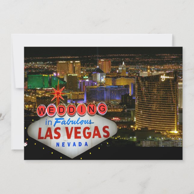 Wedding in Fabulous Las Vegas Invitation (Front)