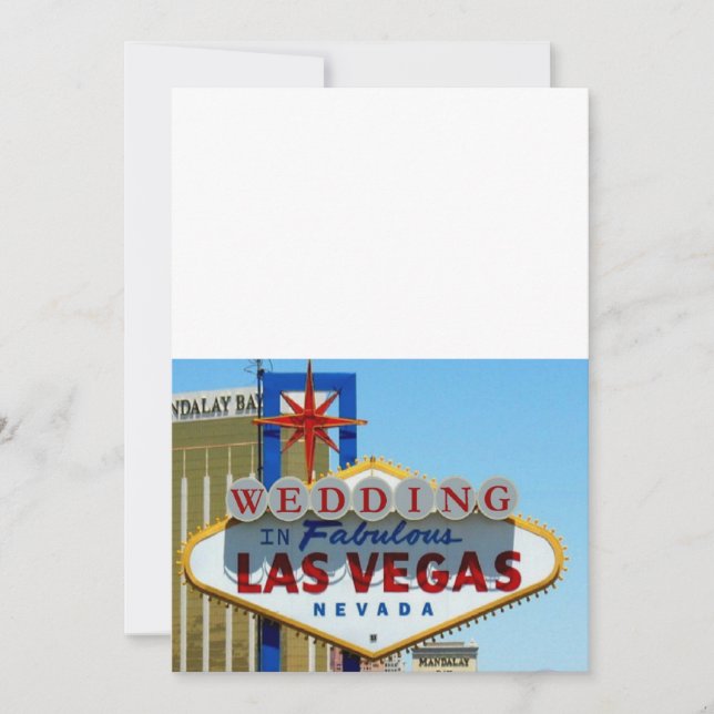 WEDDING In Fabulous Las Vegas Invitations (Front)