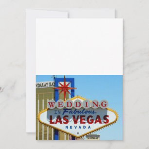 WEDDING In Fabulous Las Vegas Invitations