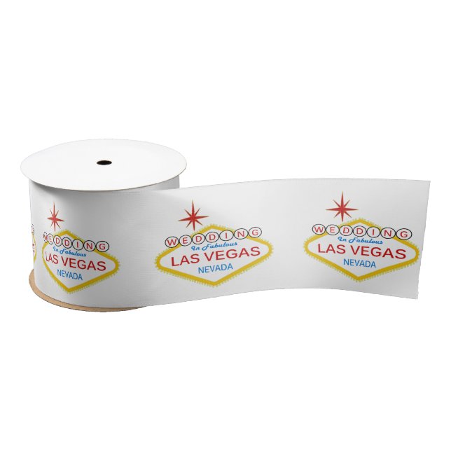 Wedding In Fabulous Las Vegas Ribbon Satin Ribbon (Spool)
