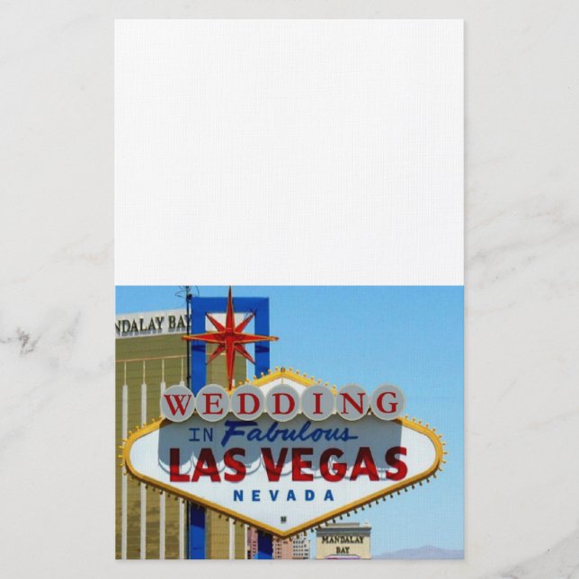 WEDDING In Fabulous Las Vegas Stationery (Front)