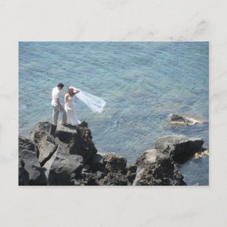 Wedding in Greece Holiday Postcard