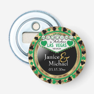 Wedding in Las Vegas - Green Bottle Opener