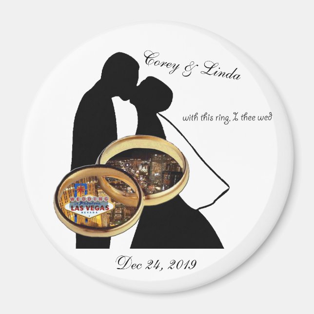 Wedding in Las Vegas Magnet (Front)