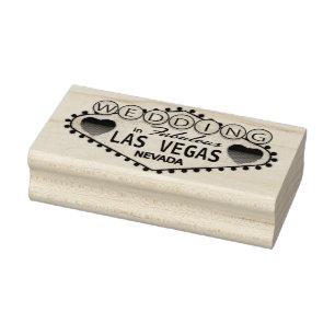 Wedding in Las Vegas Rubber Stamp