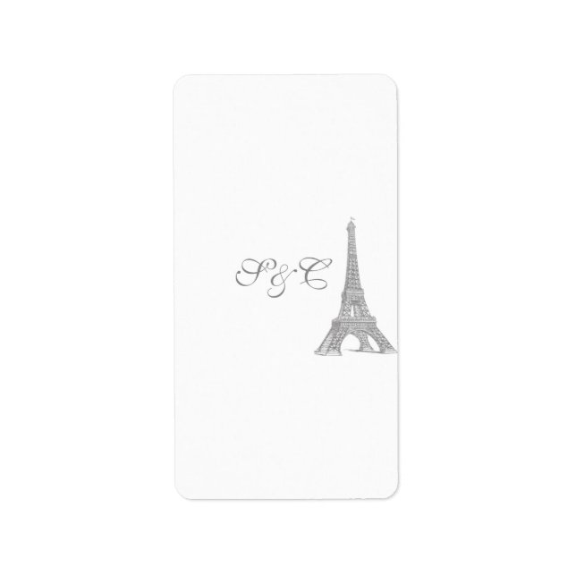 Wedding in Paris Hershey's Miniature Wrapper Label (Front)