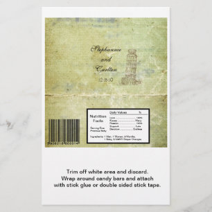 Wedding in Pisa Hershey's Large Bar Wrapper