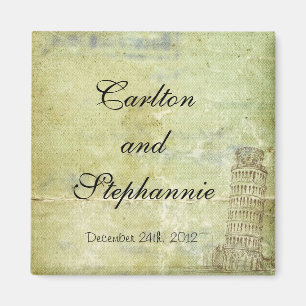 Wedding in Pisa Magnet Favour