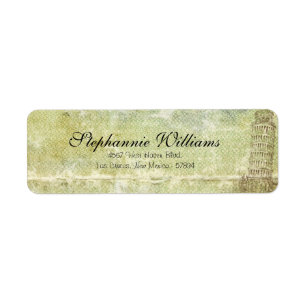 Wedding in Pisa Return Address Label