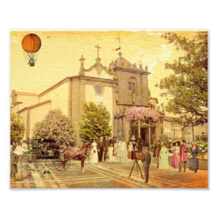 Wedding in the Coimbras' Chapel. Braga - Portugal Photo Print