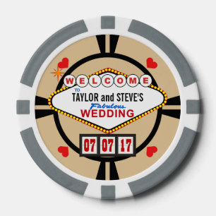 Wedding in Vegas Casino Favour Poker Chips
