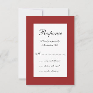 Wedding in Winter RSVP Card