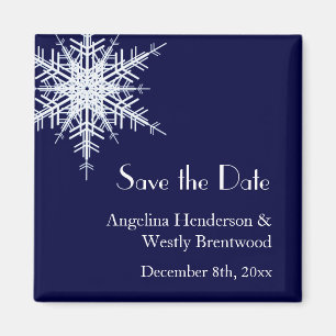 Wedding in Winter Save the Date Magnet