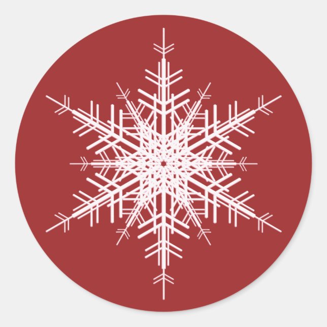 Wedding in Winter Sticker (Front)