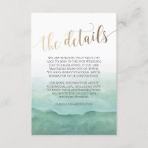 Wedding Information Card