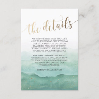 Wedding Information Card