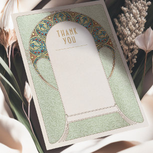 Wedding Insert Thank You Card Vintage Art Nouveau