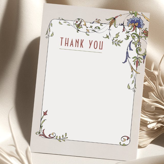 Wedding Insert Thank You Card Vintage Victorian (Creator Uploaded)