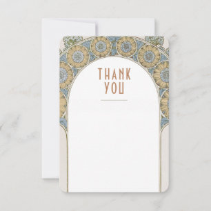 Wedding Insert Thank You Vintage Art Nouveau Invit Invitation
