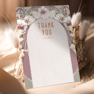 Wedding Insert Thank You Vintage Art Nouveau Invit Invitation