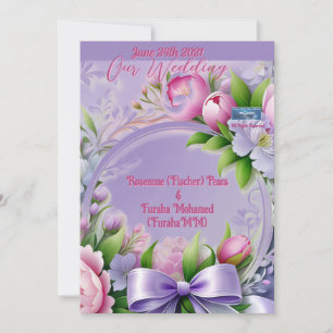 Wedding Inv. 1 Violet(Horizon) RFPMDesigns ©️2024 Invitation