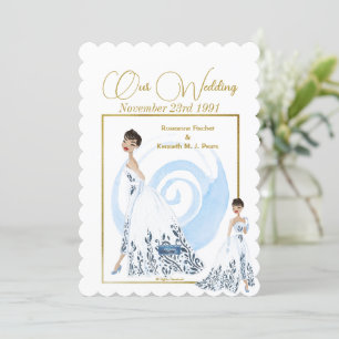 Wedding Inv. 4 White(The Dress) RFPMDesigns ©️2024 Invitation