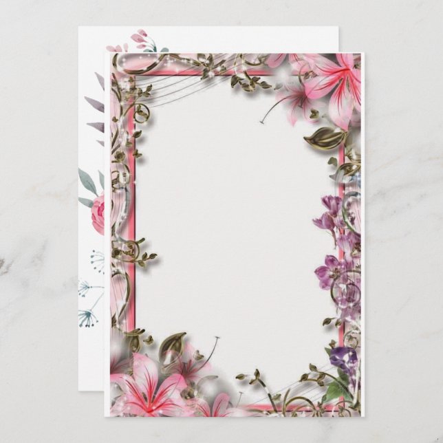 wedding invetation cards (Front/Back)