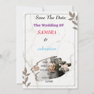 Wedding invitation
