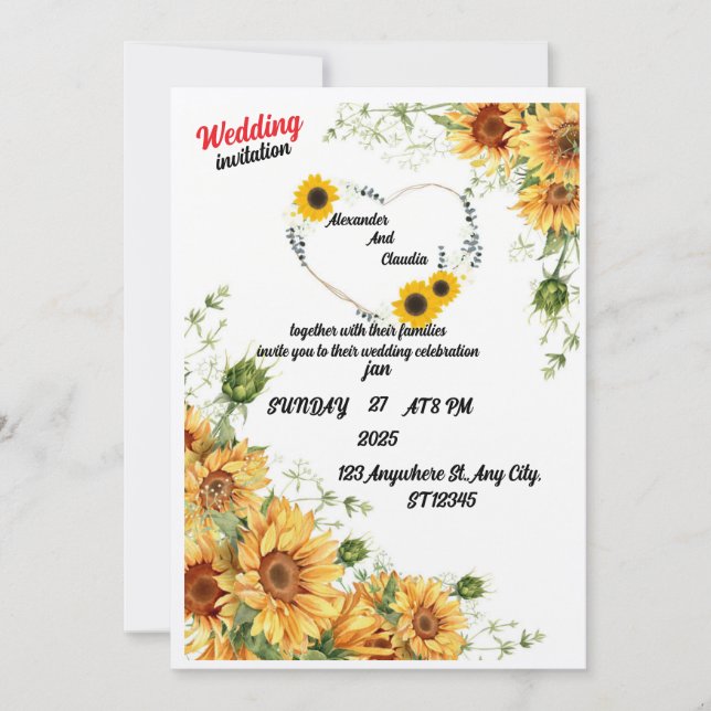 Wedding invitation (Front)
