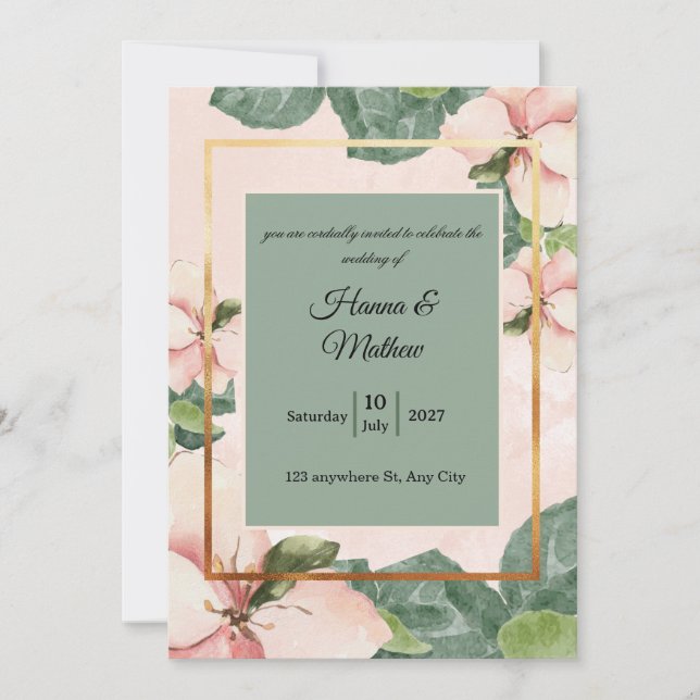 wedding invitation (Front)