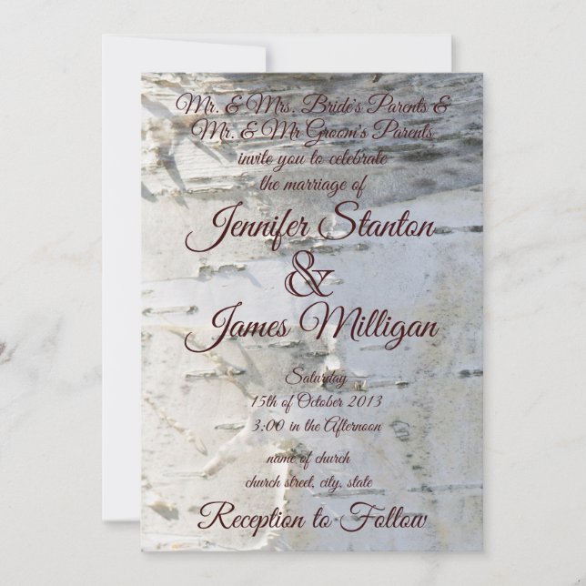 Wedding invitation (Front)
