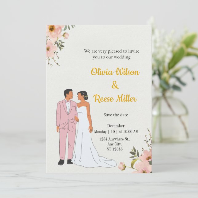 Wedding Invitation (Standing Front)