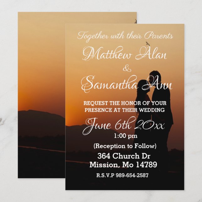 Wedding Invitation (Front/Back)