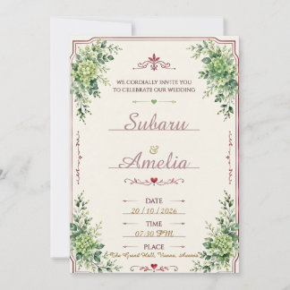 wedding invitation