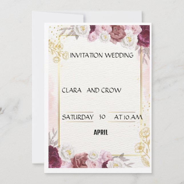 WEDDING INVITATION (Front)