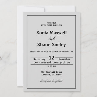 wedding invitation