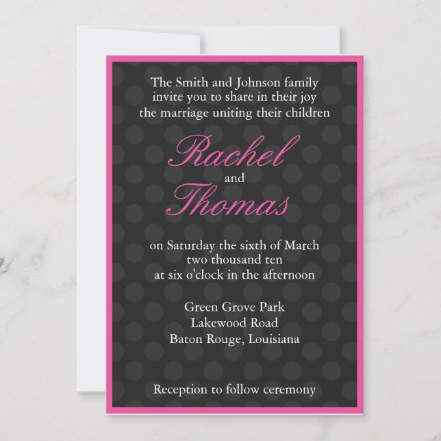 Wedding Invitation (Front)