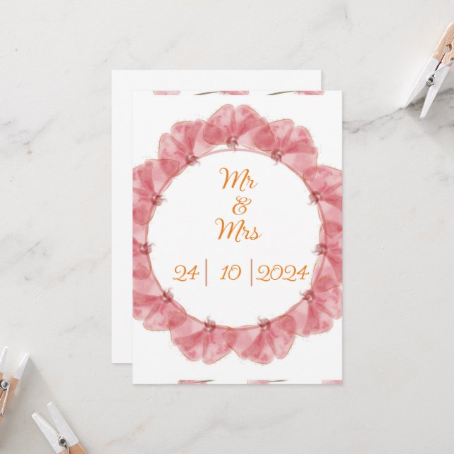 Wedding invitation (Front/Back In Situ)