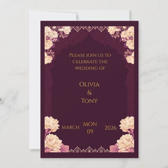 wedding invitation (Front)