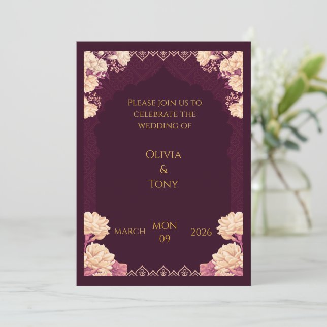 wedding invitation (Standing Front)