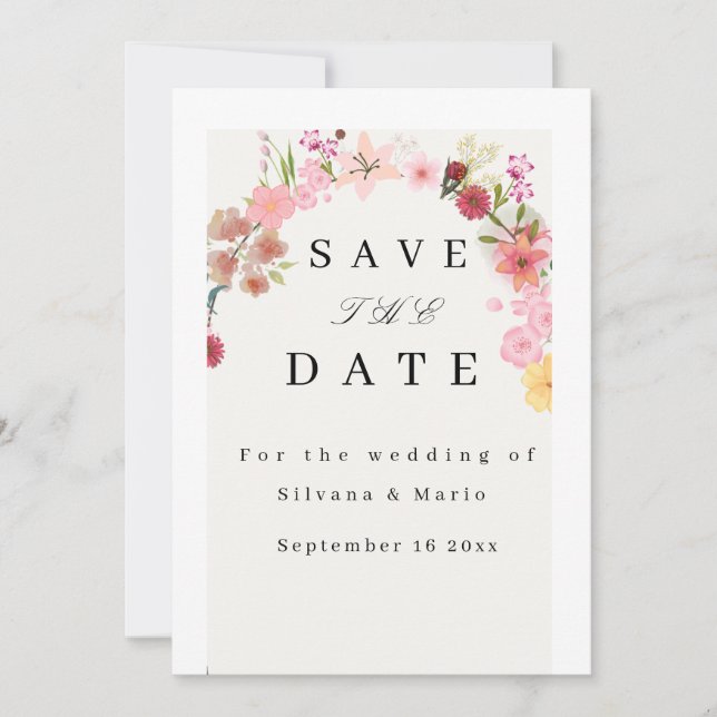 Wedding invitation  (Front)
