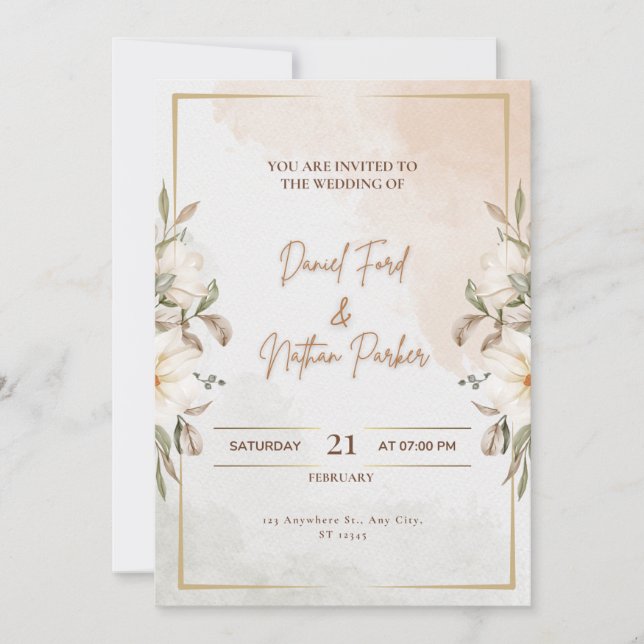 Wedding Invitation (Front)