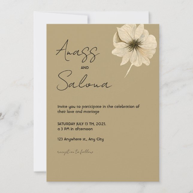 Wedding invitation (Front)