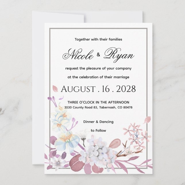 wedding invitation (Front)