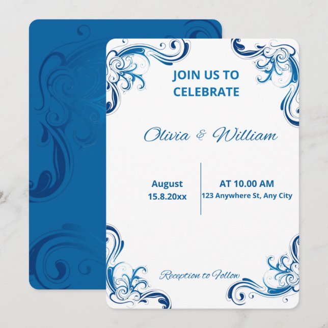  Wedding Invitation (Front/Back)