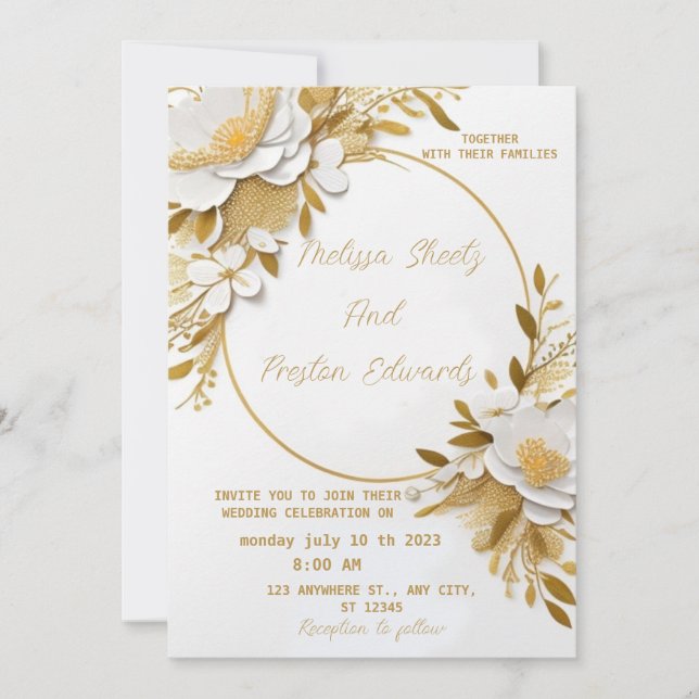 wedding invitation (Front)
